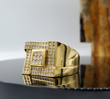 18kt solid gold men’s ring