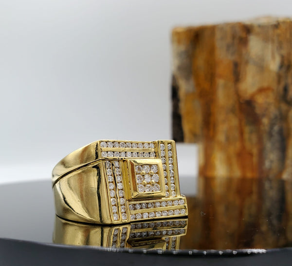 18kt solid gold men’s ring