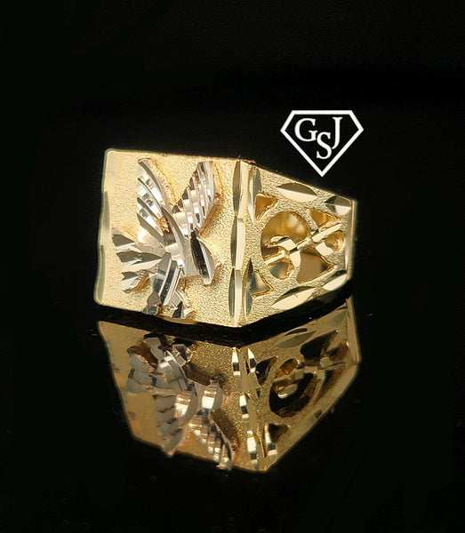 10kt gold men’s eagle ring
