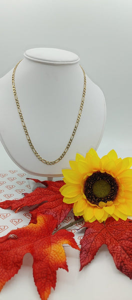Men's Figaro 10K Gold Chain