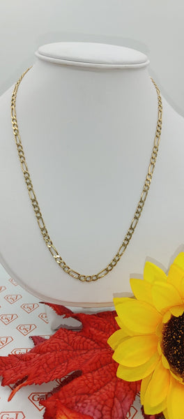 Men's Figaro 10K Gold Chain