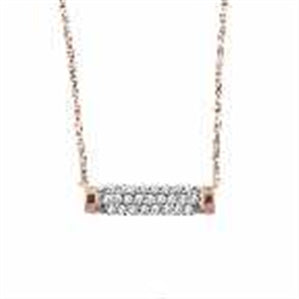LADIES PENDANT 1/5 CT ROUND DIAMOND 10K YELLOW GOLD (CHAIN INCLUDED)