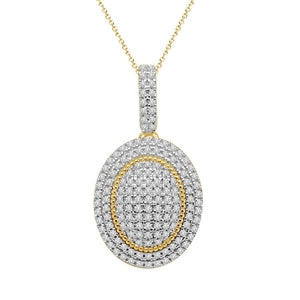 LADIES PENDANT 1/4 CT ROUND DIAMOND 10K WHITE GOLD