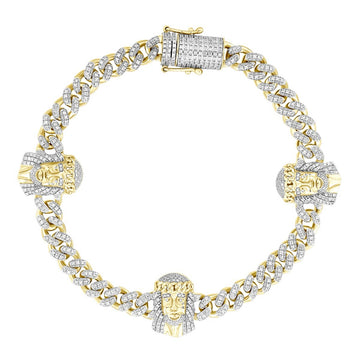 Men’s Jesus Charm Gold Bracelet