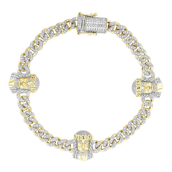 Men’s Jesus Charm Gold Bracelet