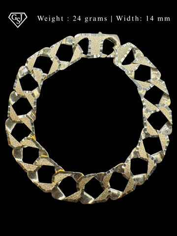 10K Diamond-Cut Bracelet