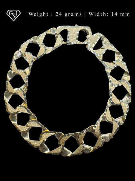 10K Diamond-Cut Bracelet