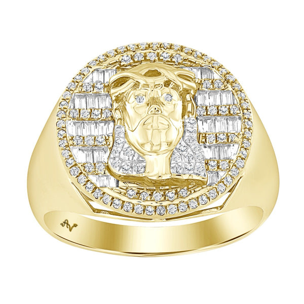 Men’s Jesus Gold Signet Ring