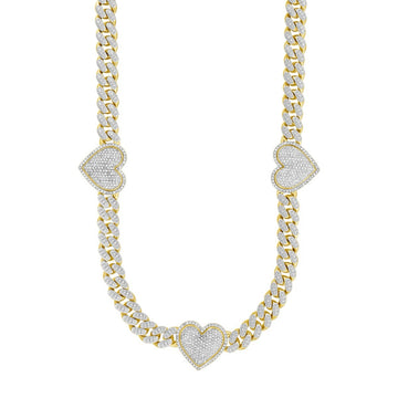 Men’s Gold Heart Chain Necklace