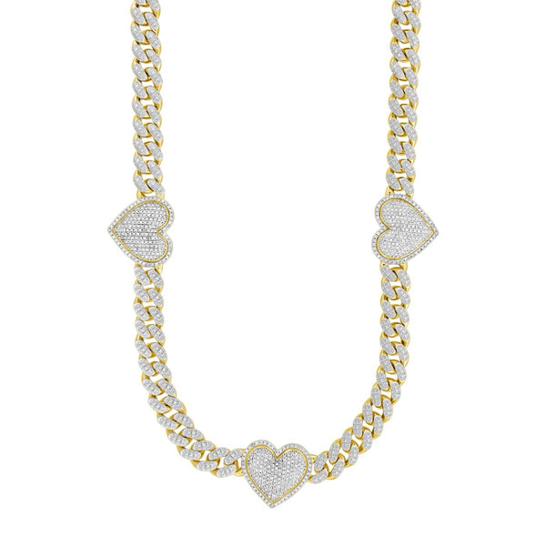 Men’s Gold Heart Chain Necklace