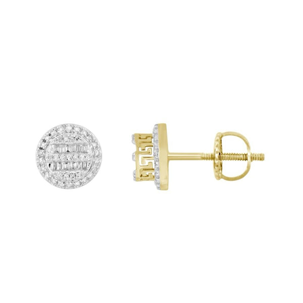 Round Stud Earrings