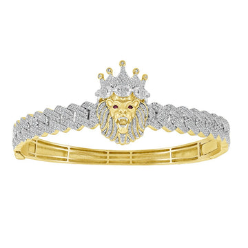 Golden Lion Head Bracelet