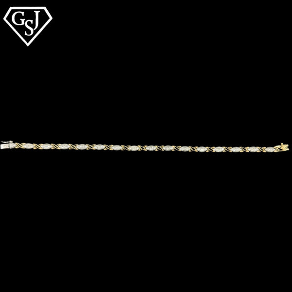14K Gold Diamond Bracelet
