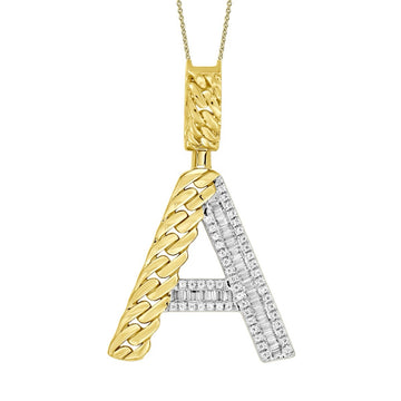 Gold Chain ‘A’ Pendant