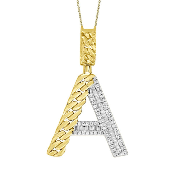 Gold Chain ‘A’ Pendant
