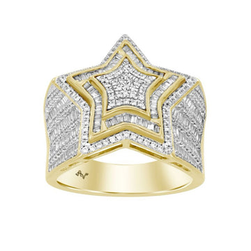 Men’s Golden Star Ring