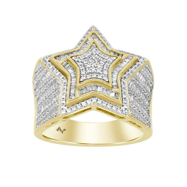 Men’s Golden Star Ring