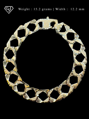10K Diamond-Cut Bracelet