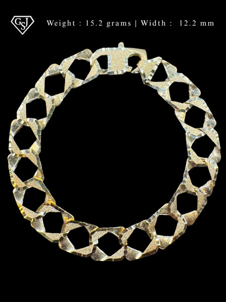 10K Diamond-Cut Bracelet