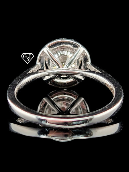 classic engagement ring 10k white gold