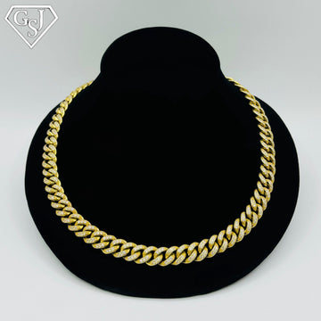 Gold Plated Sterling Silver Cuban Chain