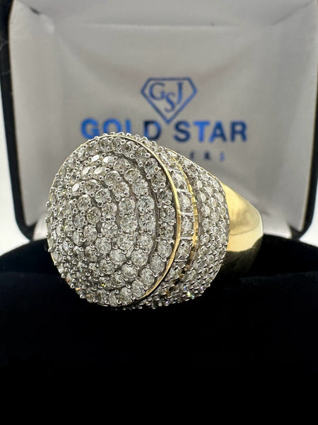 10K YG 3ct TDW Men ring