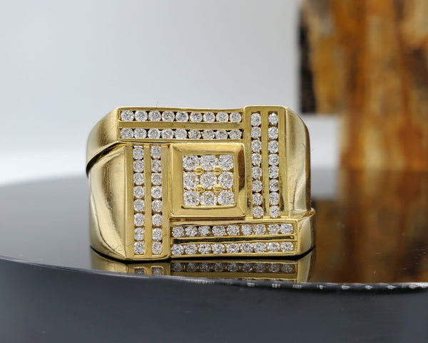 18kt solid gold men’s ring