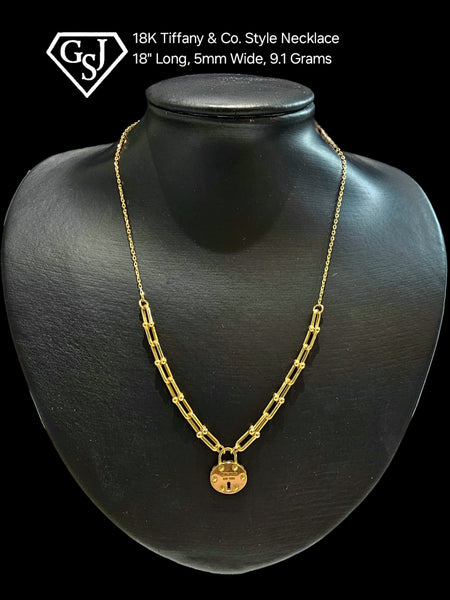 18K Tiffany & Co. Style Necklace