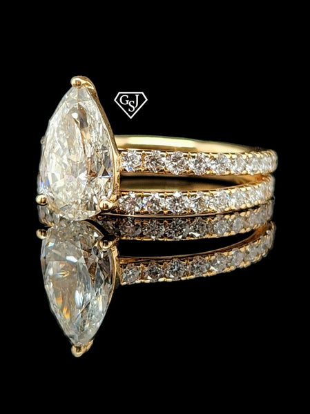 14K Gold wedding set