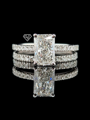 2.13 ct tdw engagement/wedding set