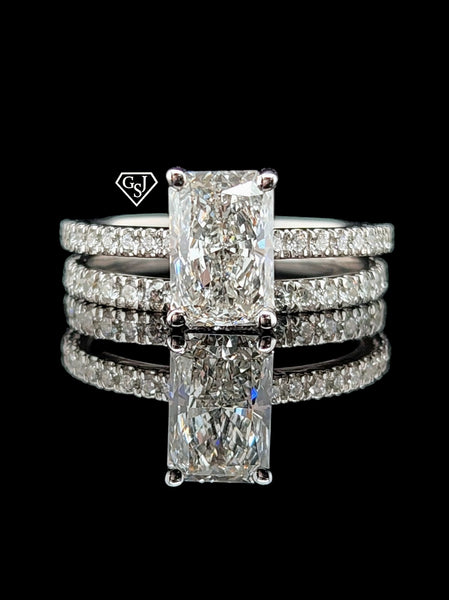 2.13 ct tdw engagement/wedding set
