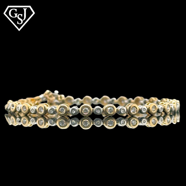 14K Gold Diamond Bracelet