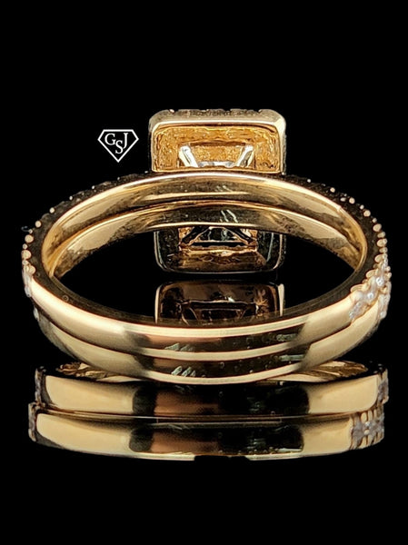 14K gold wedding set