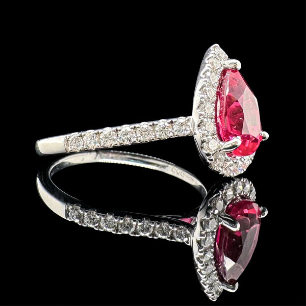 Teardrop Ruby Ring