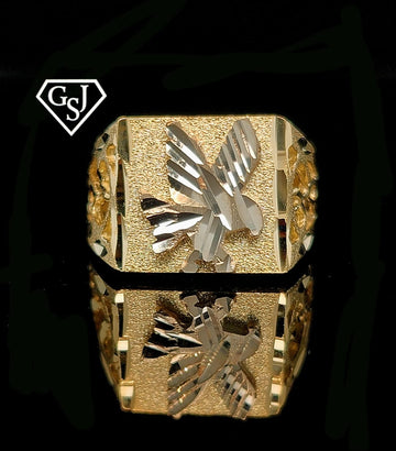 10kt gold men’s eagle ring