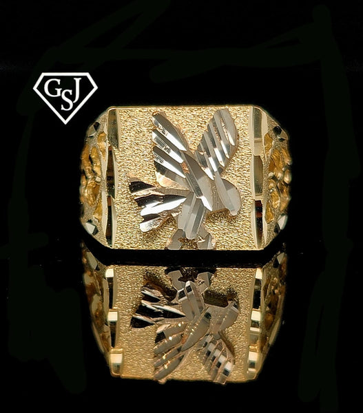 10kt gold men’s eagle ring