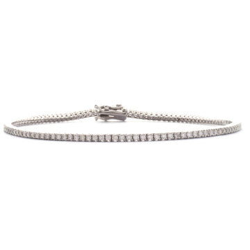 14KW 1.37CTW DIAMOND TENNIS BRACELET