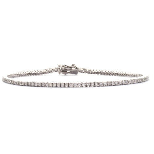 14KW 1.37CTW DIAMOND TENNIS BRACELET