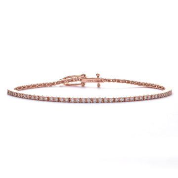 14KR 2.54CTW DIAMOND TENNIS BRACELET