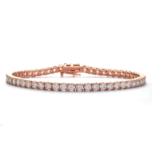 14KR 4.98CTW DIAMOND TENNIS BRACELET
