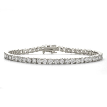 14KW 4.98CTW DIAMOND TENNIS BRACELET