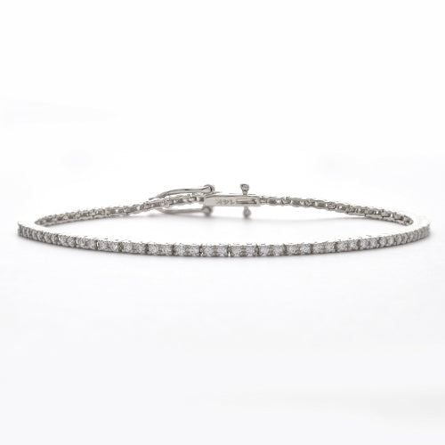 14KW 1.26CTW DIAMOND TENNIS BRACELET
