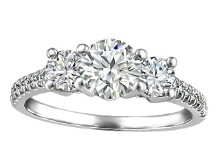 Elline 18KT White Gold Engagement Ring CWB1230120