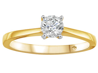 Single-Solitaire  0.60 Carat 14K Yellow Gold Engagement Ring CWB2500/60