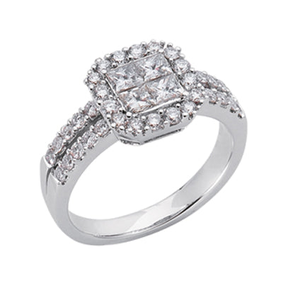 White Gold Diamond Ring