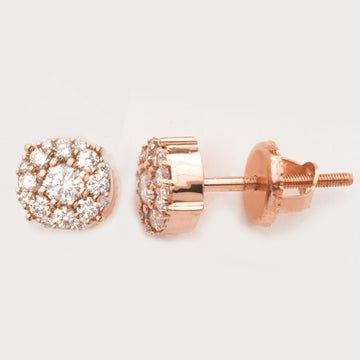 10KR 0.75CTW DIAMOND CLUSTER EARRING