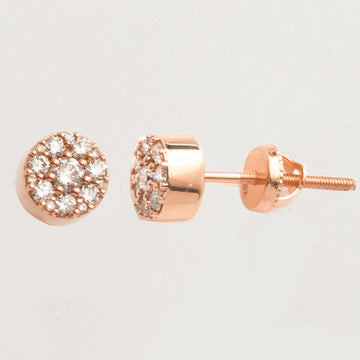 10KR 0.50CTW DIAMOND CLUSTER EARRING