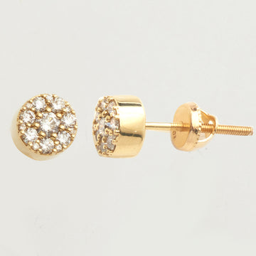10KY 0.50CTW DIAMOND CLUSTER EARRING