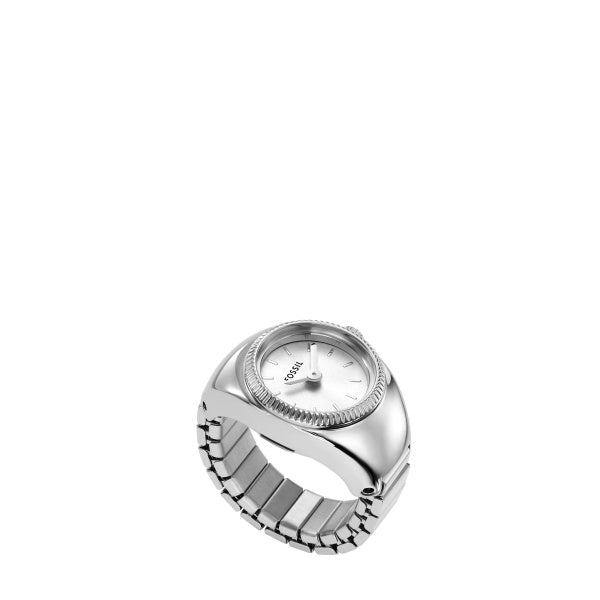 Watch Ring Silver Fossil