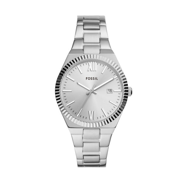 Fossil Silver Ladies Date